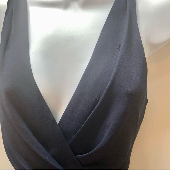 BCBG Generation navy blue layered lace back cocktail dress woman’s size 2 - Picture 8 of 11